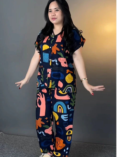 Women’s Abstract Printed Co-Ord Set