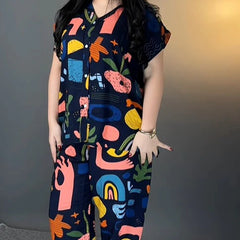 Women’s Abstract Printed Co-Ord Set