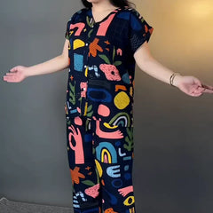 Women’s Abstract Printed Co-Ord Set