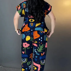 Women’s Abstract Printed Co-Ord Set