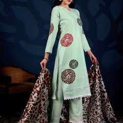 Mint Royale Printed 3-Piece Suit Set for Women