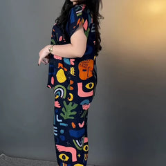 Women’s Abstract Printed Co-Ord Set