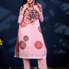Blush Royale Printed 3-Piece Suit Set