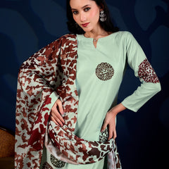 Mint Royale Printed 3-Piece Suit Set for Women