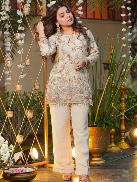 Premium French Crepe Embroidered Occasion Set