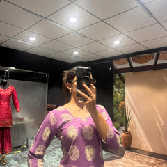 Lavender Bloom Printed Tunic