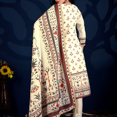 Royal Heritage Floral Printed 3-Piece Suit Set