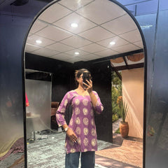 Lavender Bloom Printed Tunic
