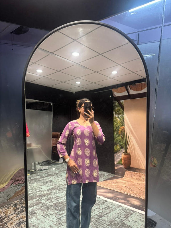 Lavender Bloom Printed Tunic