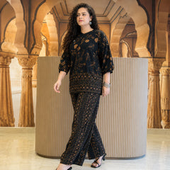 Terra Glow Co-Ord Set -Black