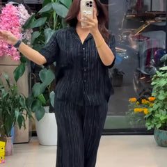 Designer Pure Linen Co-ord Set
