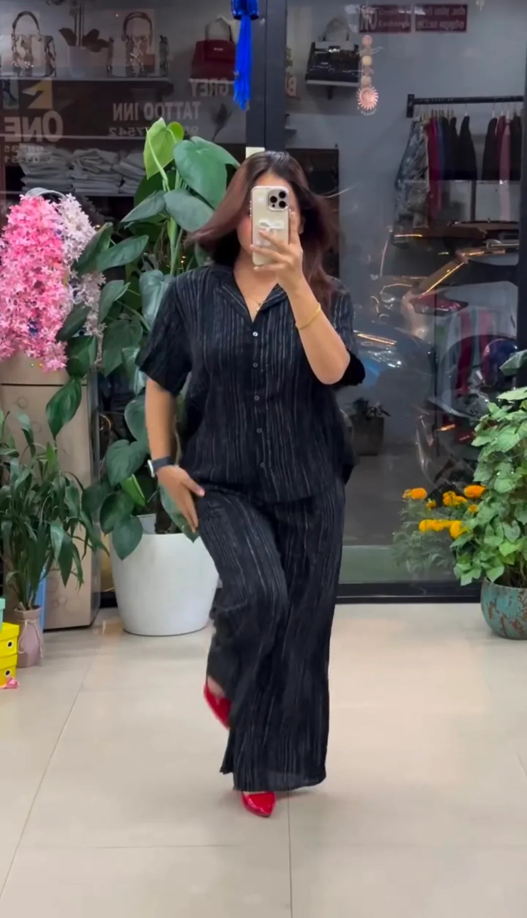 Relaxed Fit Textured Premium Co-Ord Set