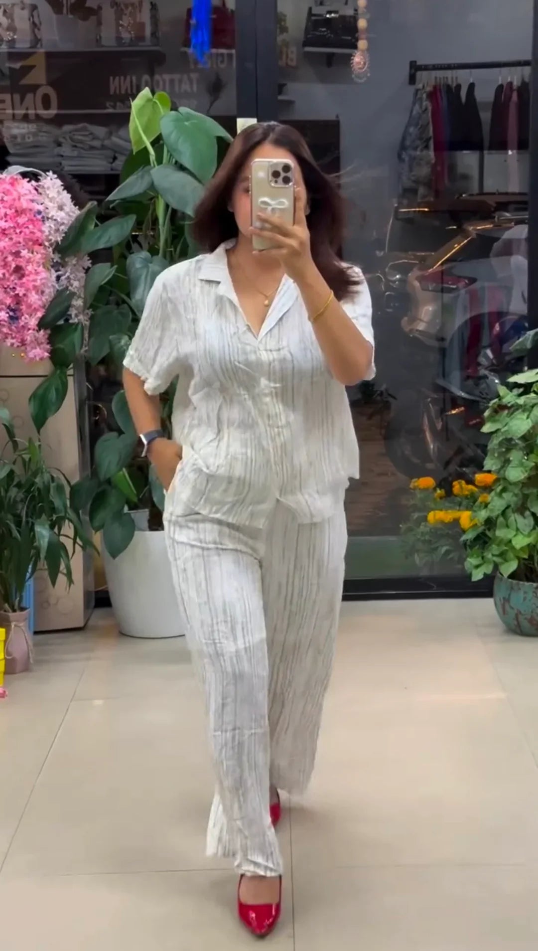 Relaxed Fit Textured Premium Co-Ord Set