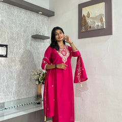 Aarohi Embroidered Kurta Set with Dupatta