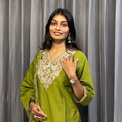 Aarohi Embroidered Kurta Set with Dupatta