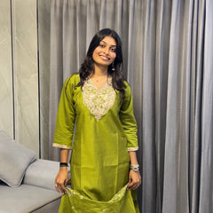 Aarohi Embroidered Kurta Set with Dupatta