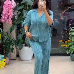 Relaxed Fit Textured Premium Co-Ord Set