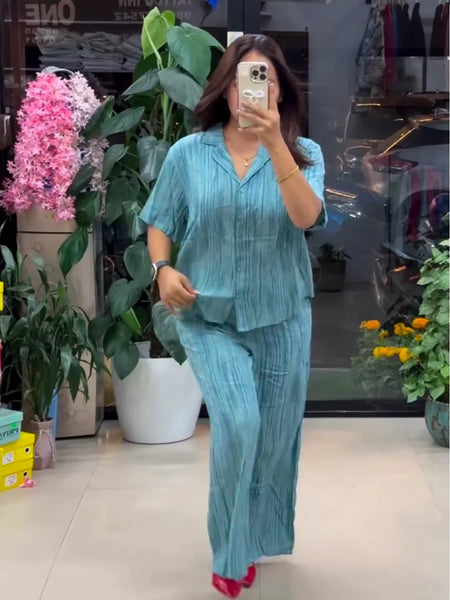 Relaxed Fit Textured Premium Co-Ord Set