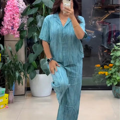 Relaxed Fit Textured Premium Co-Ord Set