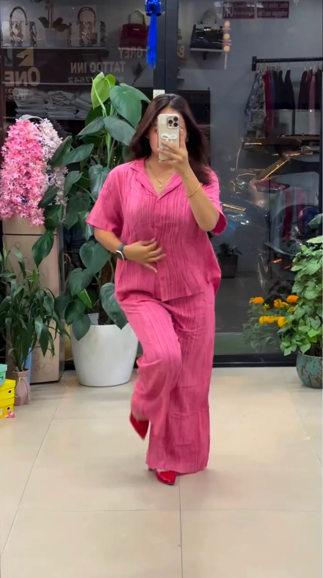 Relaxed Fit Textured Premium Co-Ord Set