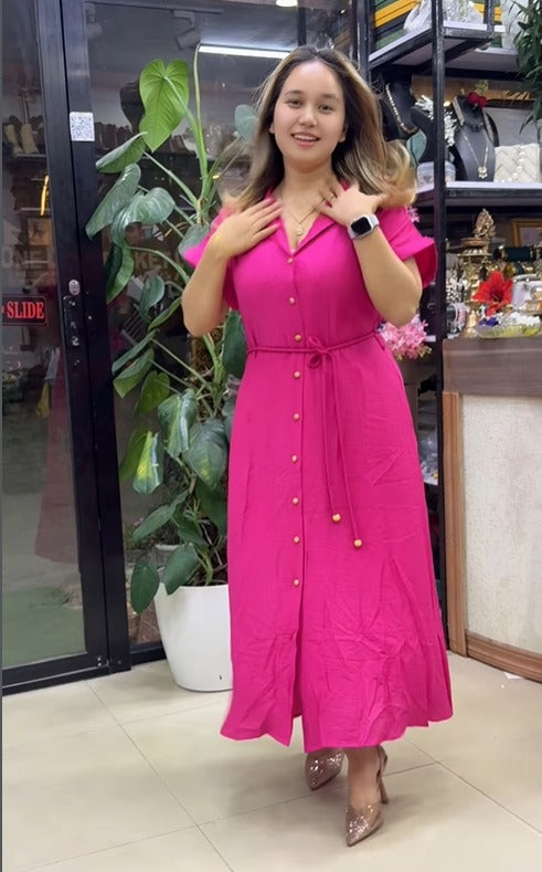Elegant Rayon Casual Daily Wear Dress