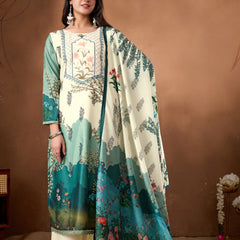 Emerald Garden Printed 3-Piece Suit Set