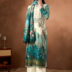 Emerald Garden Printed 3-Piece Suit Set