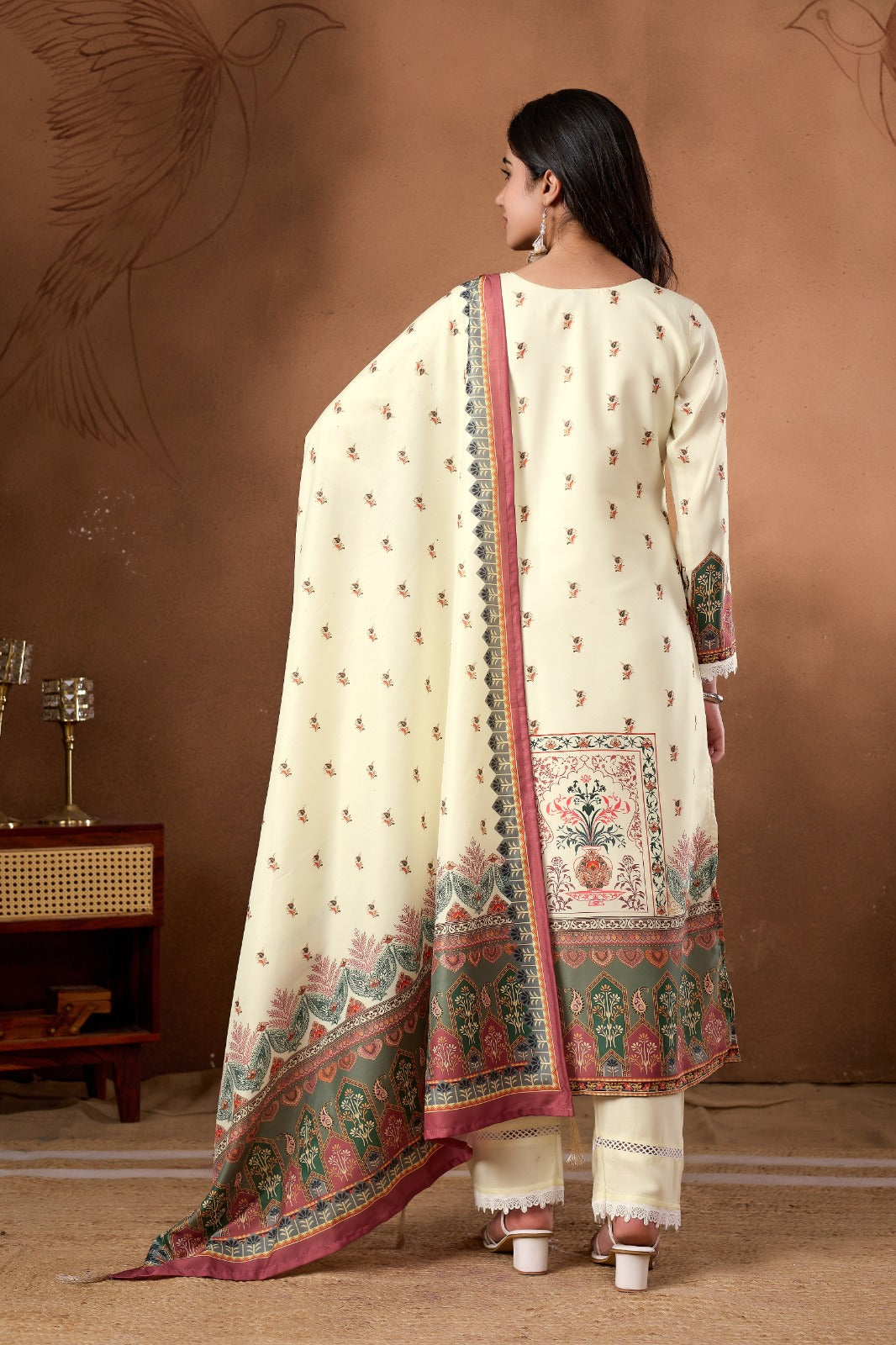 Royal Heritage Floral 3-Piece Suit Set