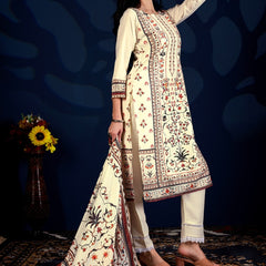 Royal Heritage Floral Printed 3-Piece Suit Set