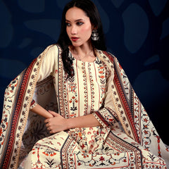 Royal Heritage Floral Printed 3-Piece Suit Set
