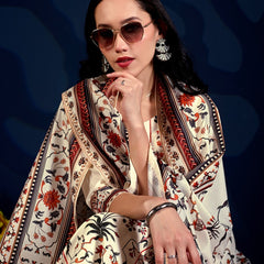 Royal Heritage Floral Printed 3-Piece Suit Set