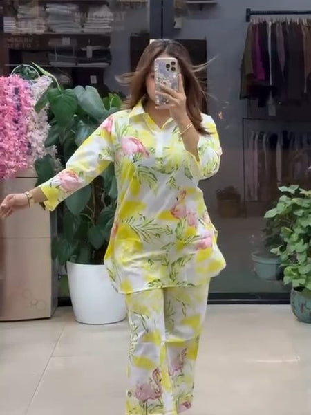 Sunshine Floral Premium Co-Ord Outfit Set