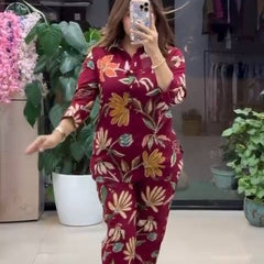 Sunshine Floral Premium Co-Ord Outfit Set