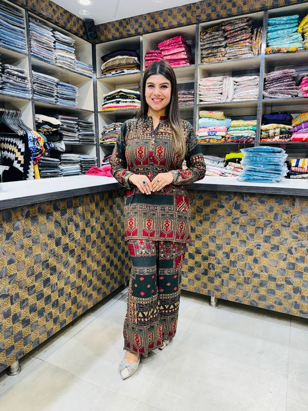 Royal Heritage Designer Printed Co-Ord Set